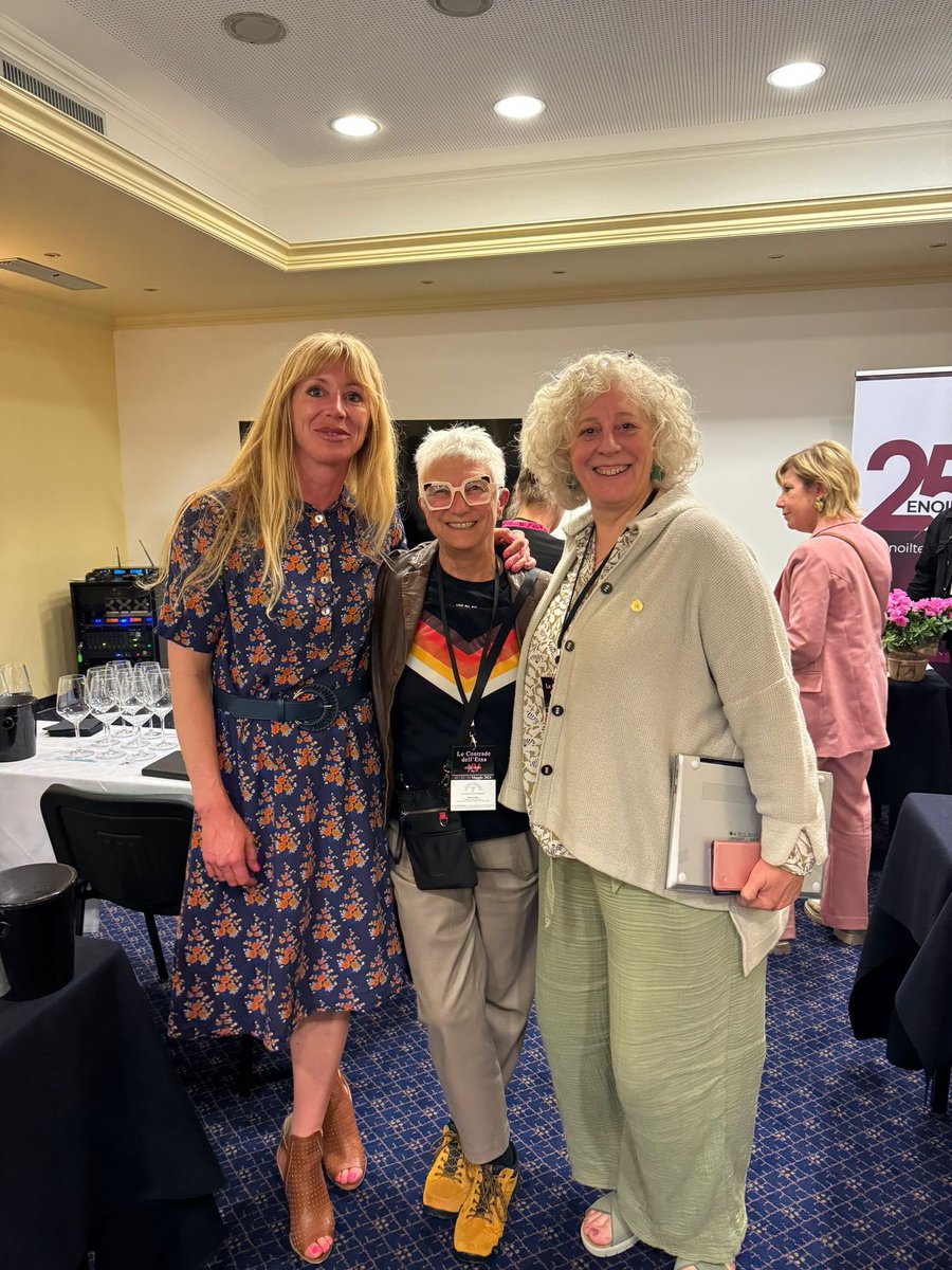 Our members really do get everywhere and we are delighted to share this great photo of outgoing Committee member and Let’s Talk star @MicheleShah with members @LizGabayMW and Asa Johansson at the Le Contrade event on Etna.