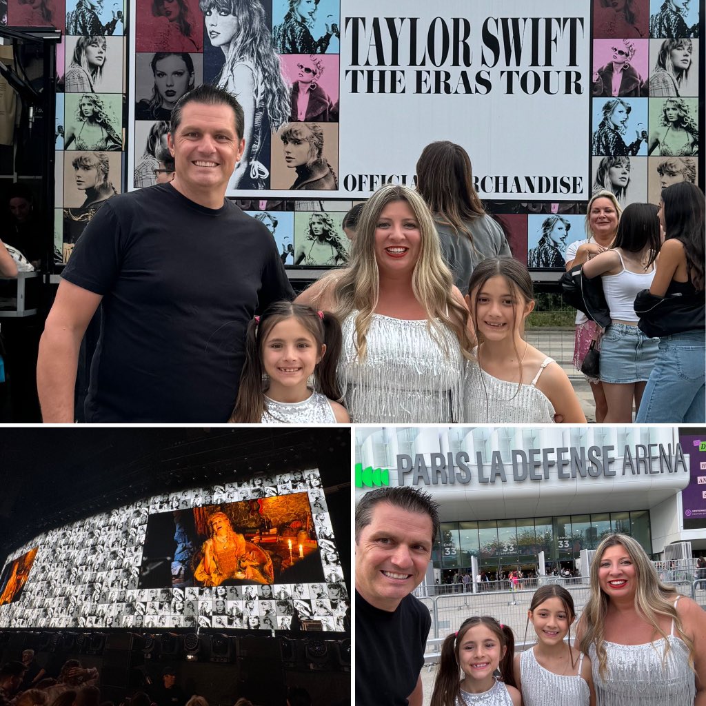 Final (and most important) step on the European tour - Tay Tay in Paris. Happy Mother’s Day @MichelleRagusa - thank you for making this happen! ❤️ Also, happy Mother’s Day to my mom Gloria who is 4,923 miles away! 3rd row on the floor - soon to be 2nd and then 1st. 😉