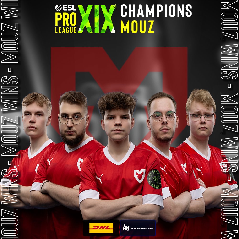 Herzlichen Glückwünsch an <a href="/mousesports/">MOUZ</a>!🏆

Mit 3:0 fegen sie <a href="/TeamVitality/">Team Vitality 🐝</a> aus dem Finale der #ESLProLeague.💪
Eine Machtdemonstration der Hamburger und somit ein verdienter Sieg.😎