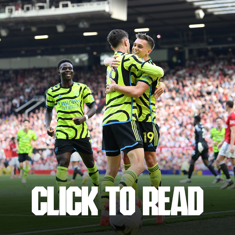 Arsenal's tweet photo. A big win on the road 🛣️

Check out the match report from our 1-0 success over Manchester United 👇