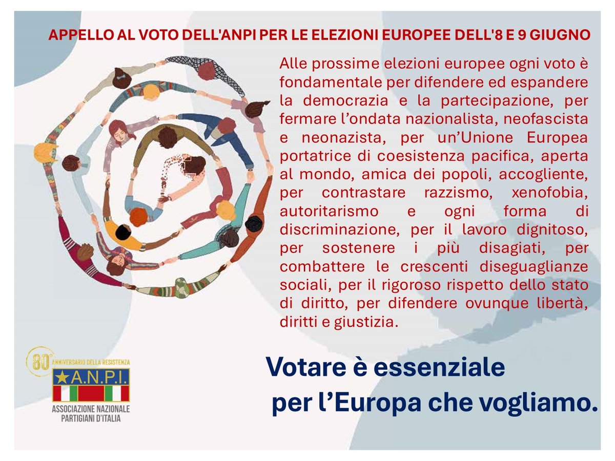 Per un'Europa #Democratica, #Autonoma, #Autorevole e
#Antifascista.