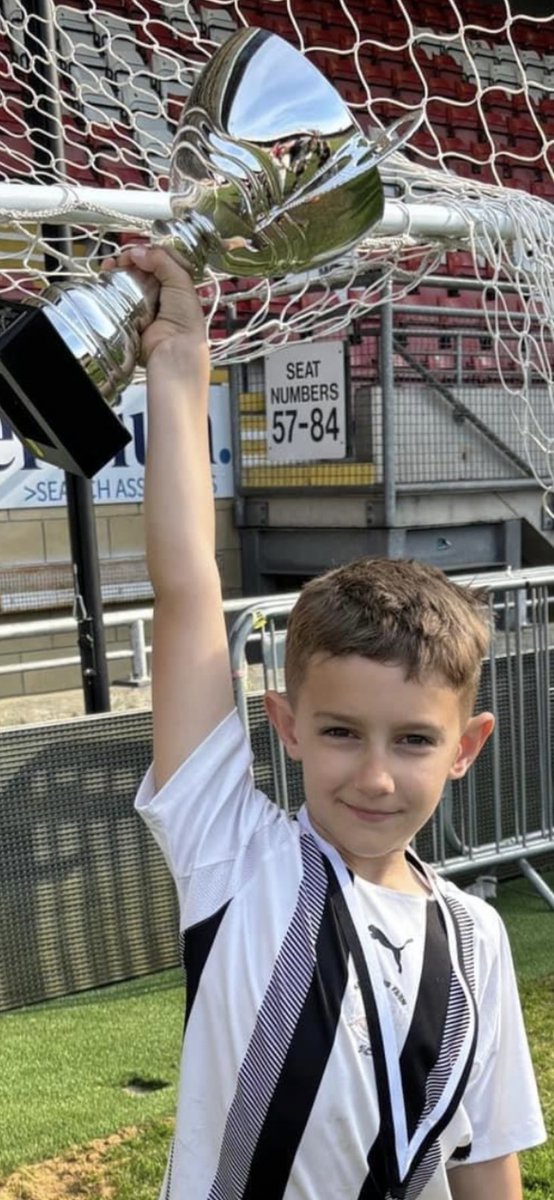 My gorgeous grandson! 2 trophies in 2 weekends! So proud of him! ⚽️🏆