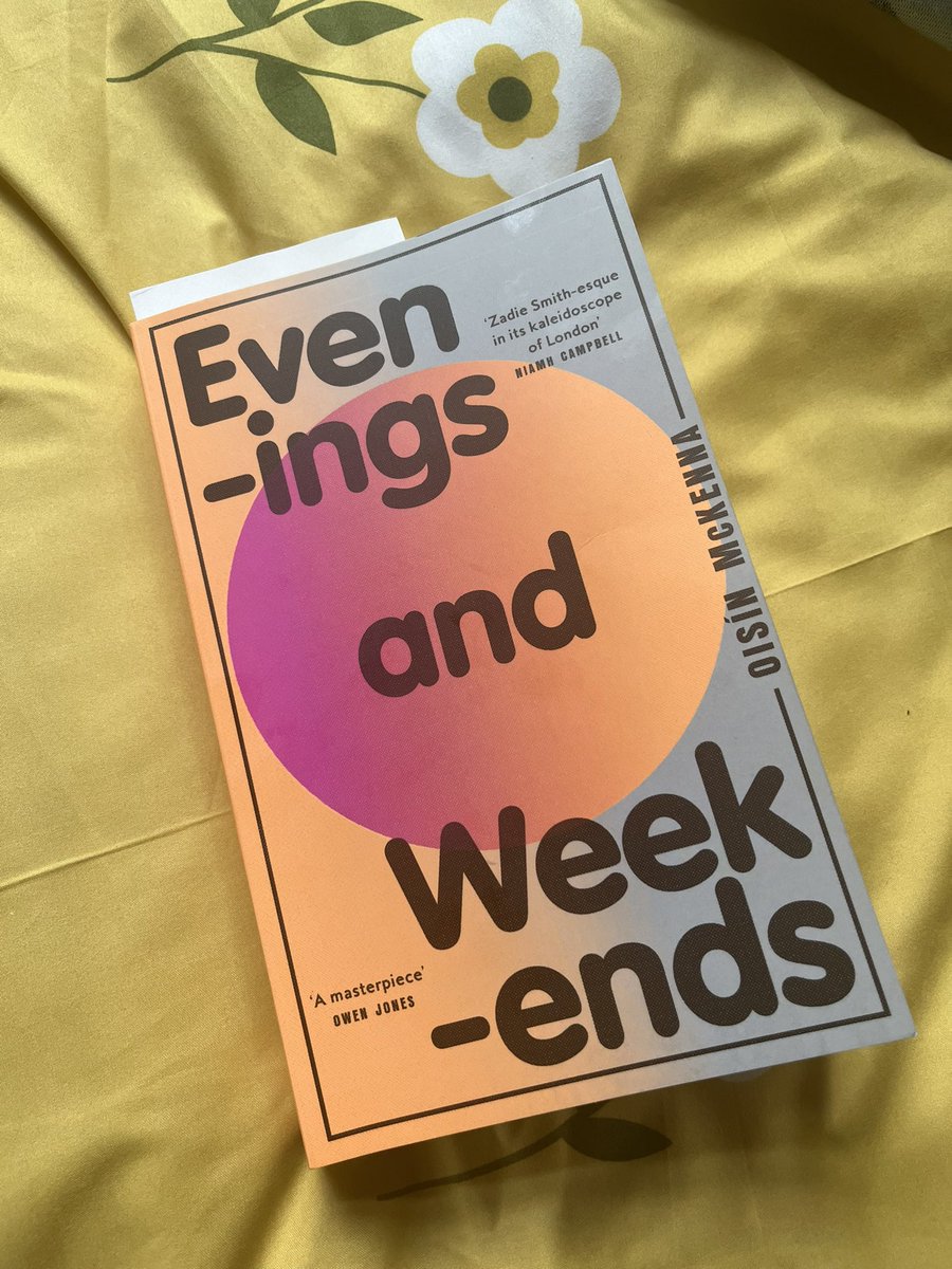 If you are looking for a summer read, may I recommend the excellent Evenings and Weekends by @ois_mck. Hoovered it up in a day. Made me want to call my parents *and* go to a sweaty warehouse party.