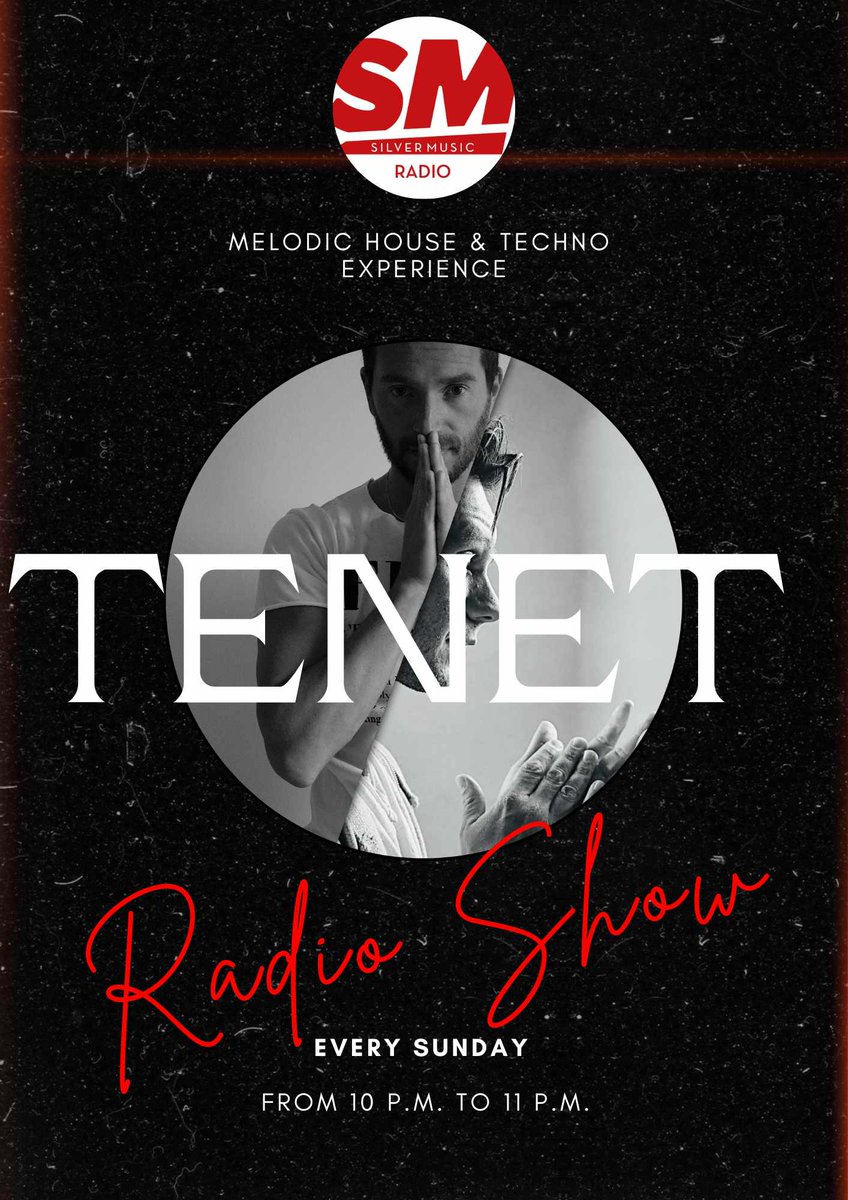 !!! Tonight at 10pm !!!
TENET djset @SilverMusicR 
A melodic house & techno experience
silvermusicradio.it