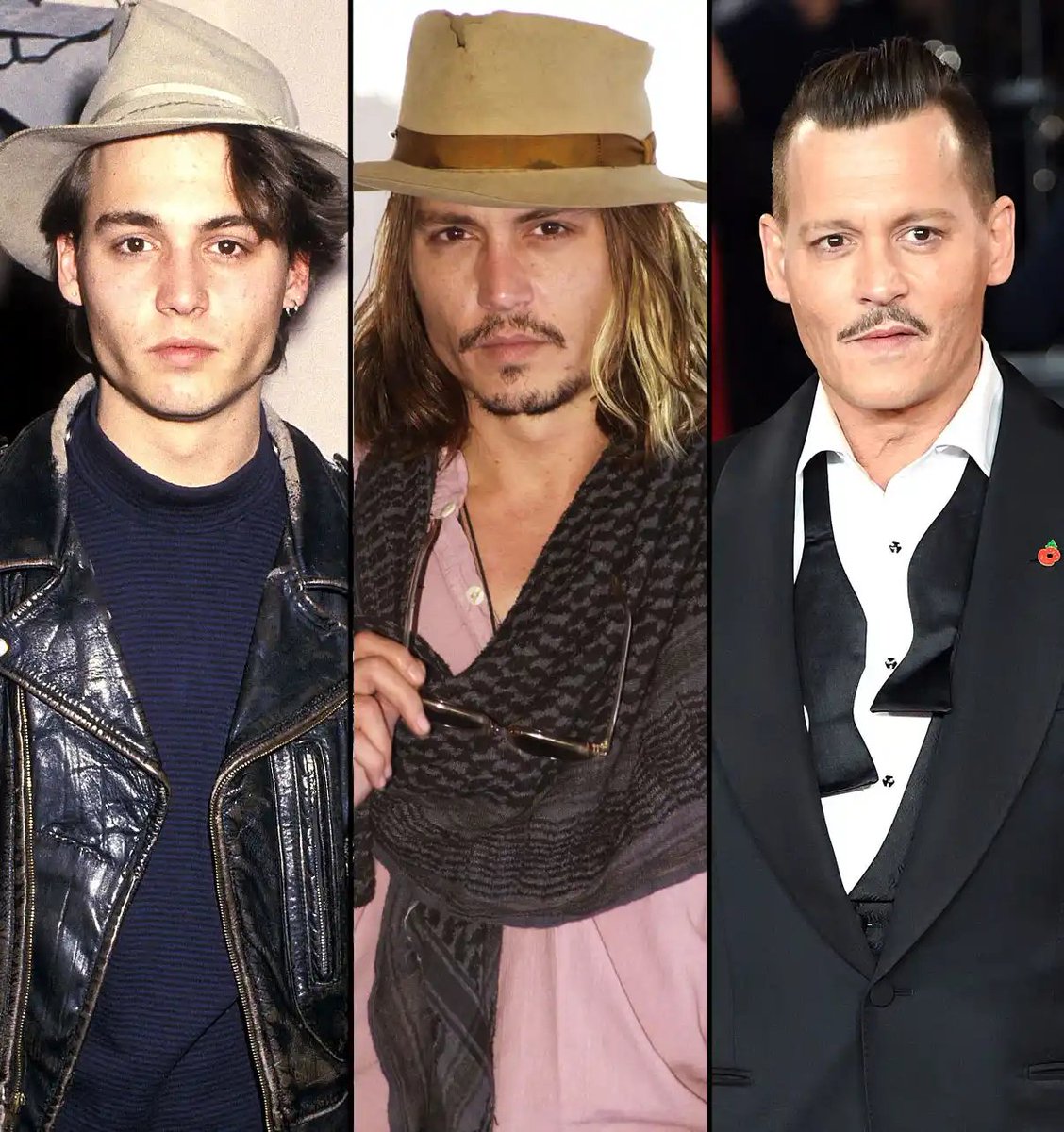 I believe Johnny Depp was a good person at one point in his shitty life, however, 30+ years of substance & alcohol ab*se changed his personality, he already had a big temper, it made him become even more v*olent and evil. The change in his face reflects that personality change.