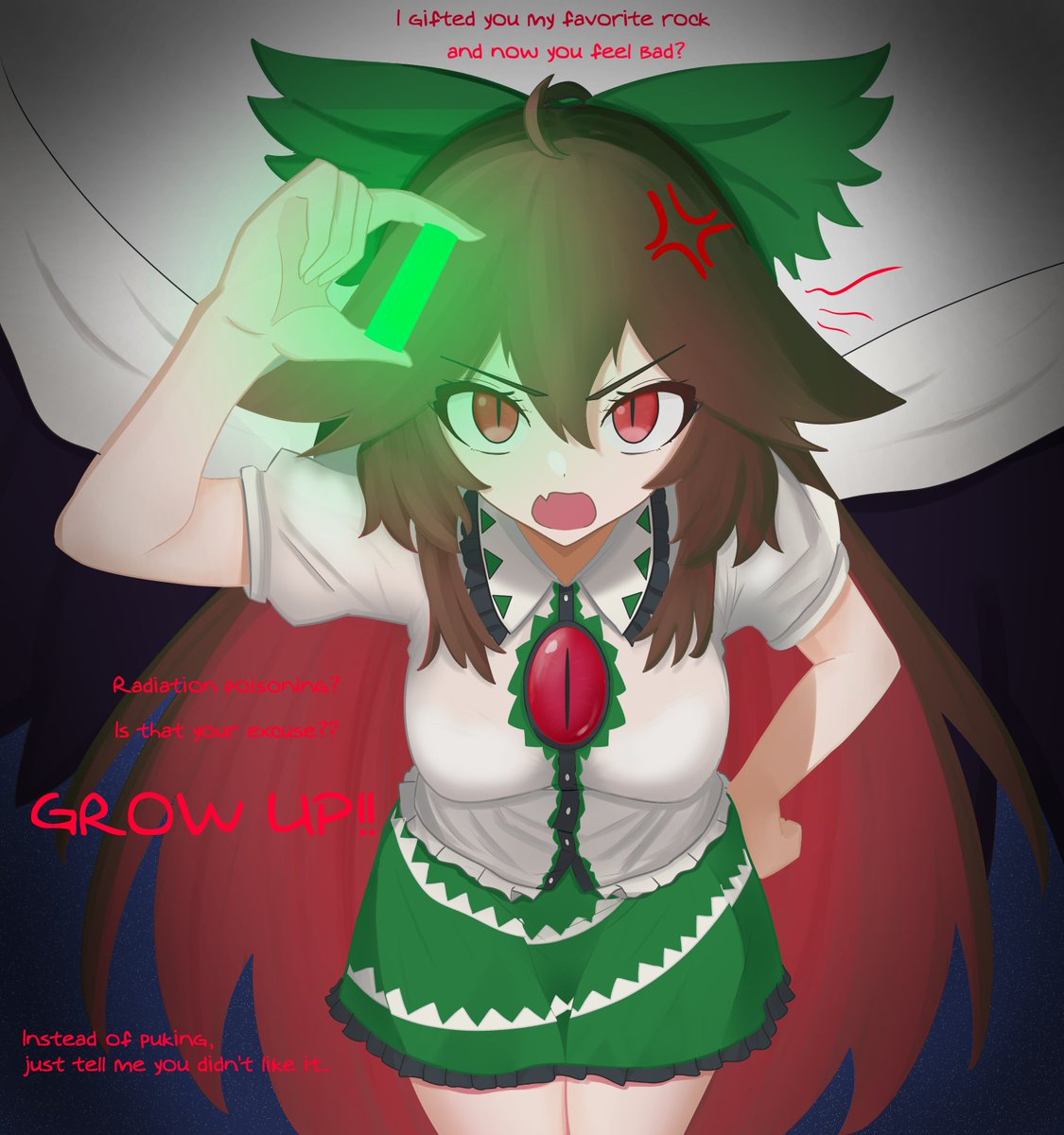 Just_Hatto's tweet photo. Ravens leave gifts to the people they love
don't be like that

#touhou #東方Project https://t.co/V70r8VQzv6