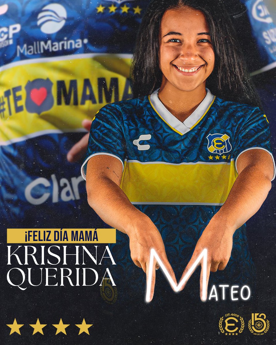 En este 𝑫𝒊́𝒂 𝒅𝒆 𝒍𝒂 𝑴𝒂𝒎𝒂́ ❤️ saludamos a nuestra jugadora Krishna Allende Castro, quien lleva orgullosamente el título de 𝐌𝐀𝐌𝐀́ 👩‍👧 al caminar de la mano junto a su pequeño gran amor Mateo😍💛. ¡Feliz día de la Mamá, querida Krishna! ✨️💜 💙 #VamosEverton 💛