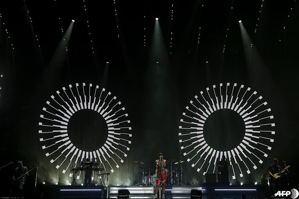 Louis Tomlinson se apresenta em São Paulo. <a href="/AFPphoto/">AFP Photo</a>