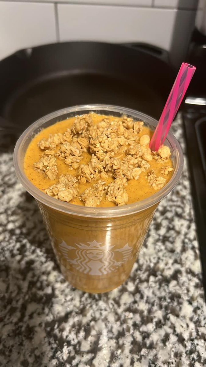 Healthy living is made up of many small good choices. Today I made a vegan sweet potato smoothie! I upcycled my paradise drink cup from this morning. 

#food #vegan #healthy #breakfastideas #foodismedicine #healthandwellness #sweetpotato #yogurt #banana #glutenfree