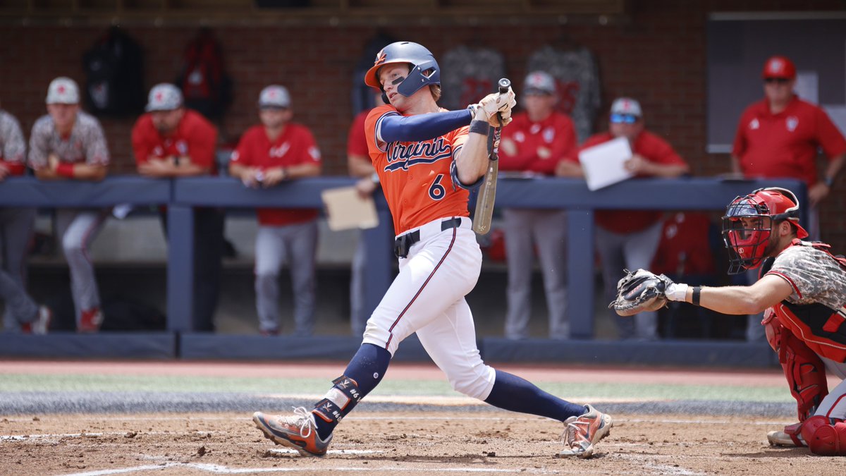 Four-run, two-out rally 💪 🔶 Henry Godbout RBI single 🔷 Eric Becker RBI single 🔶 Griff O'Ferrall 2-RBI double Hoos in front 4-3 after ✌️