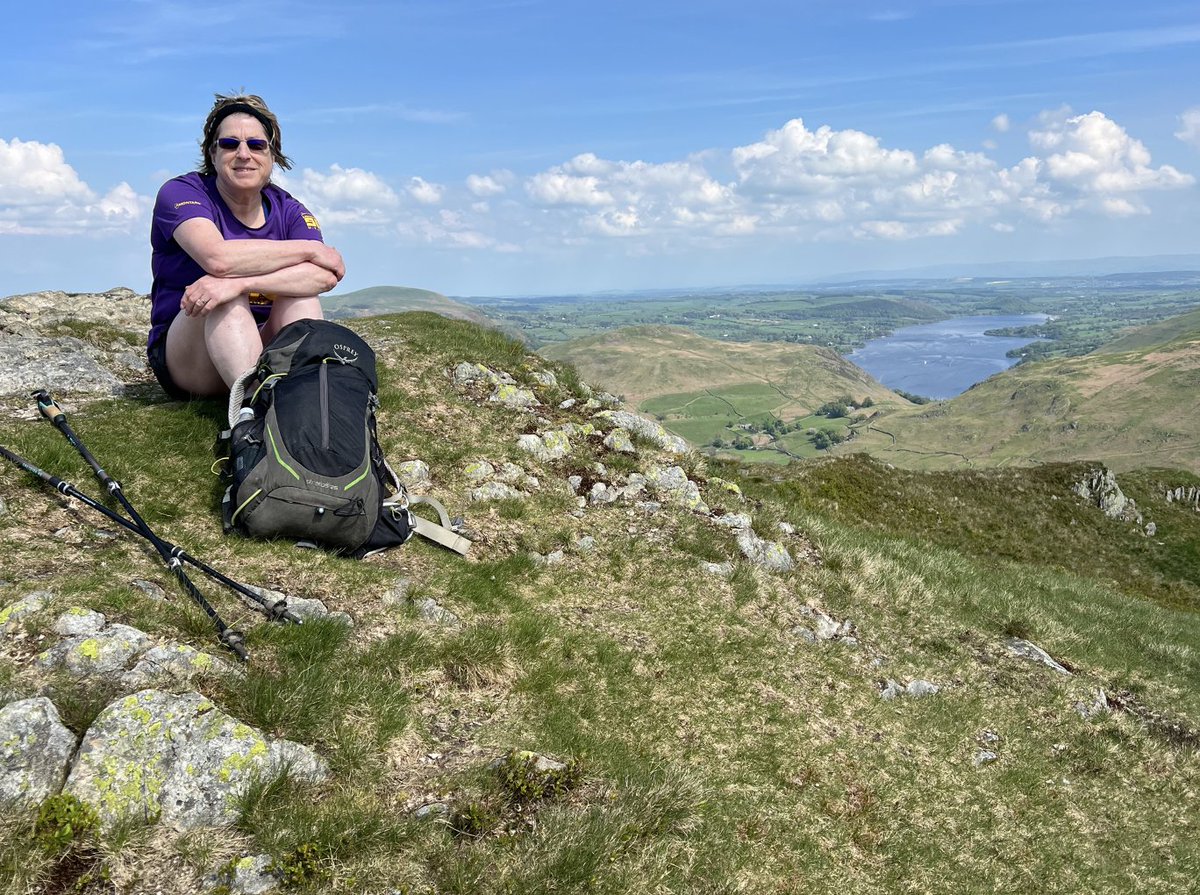 Four more Wainwright summits this week: the mighty Binsey, Sale, Walla and Beda. Slowly. my knee rehab is going okay I think!