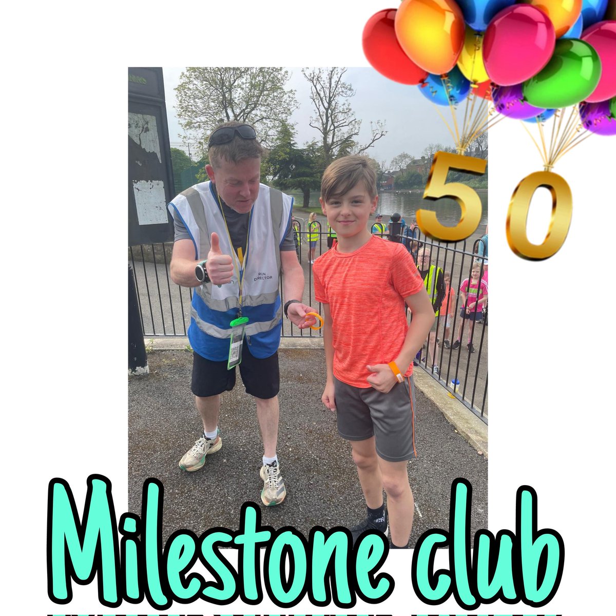 Well done to the newest member of our milestone club 👍💚 #loveparkrun #milestoneClub