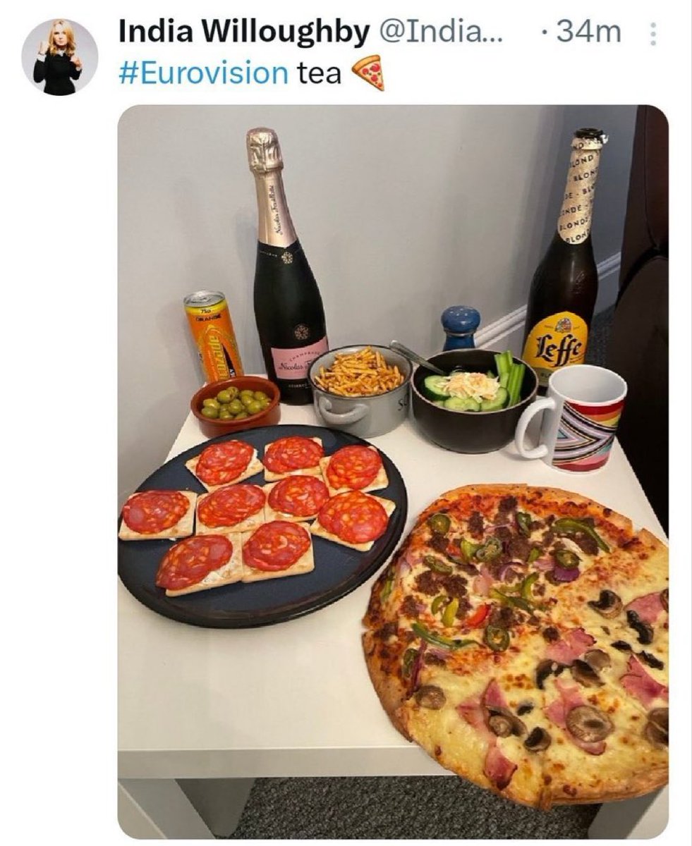 Don't think much about Jonathan's LGBTea

Tesco Pizza, plonk it got given at Christmas, can of lucozade, olives and some cream cracker monstrosity with fries along with celery sticks with cucumber in a saucepan 

Presented on an IKEA table with a mug 

WTF was this abomination