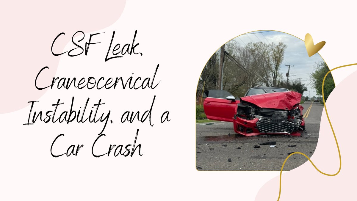 On YouTube Now: CSF Leak, Craneocervical Instability, and a Car Wreck

WATCH: rb.gy/dau6rf

#EhlersDanlosSyndromeAwarenessMonth
