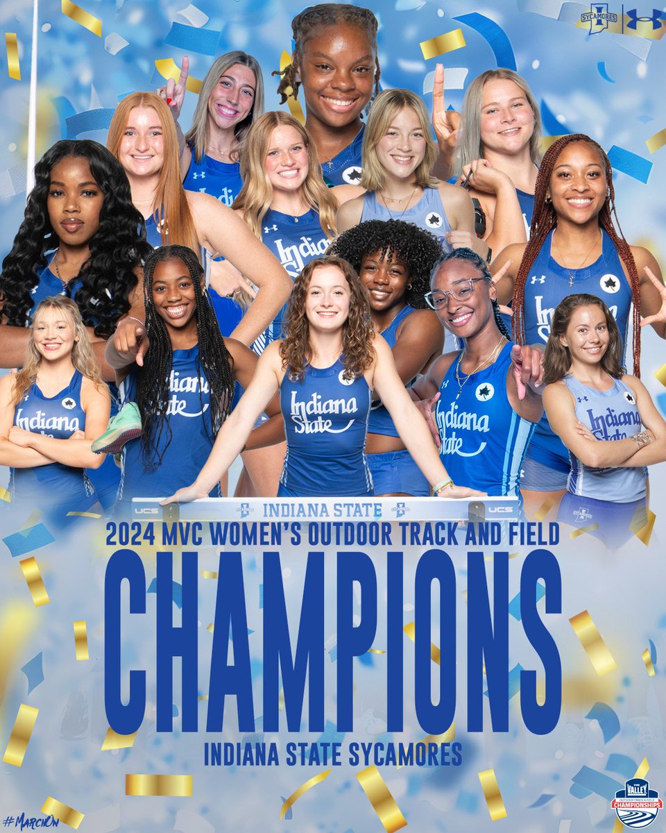 HOW SWEEP IT IS 🧹 For the first time in program history, Indiana State has swept both the MVC Men's and Women's Indoor and Outdoor Championships! #MarchOn | #StayRooted