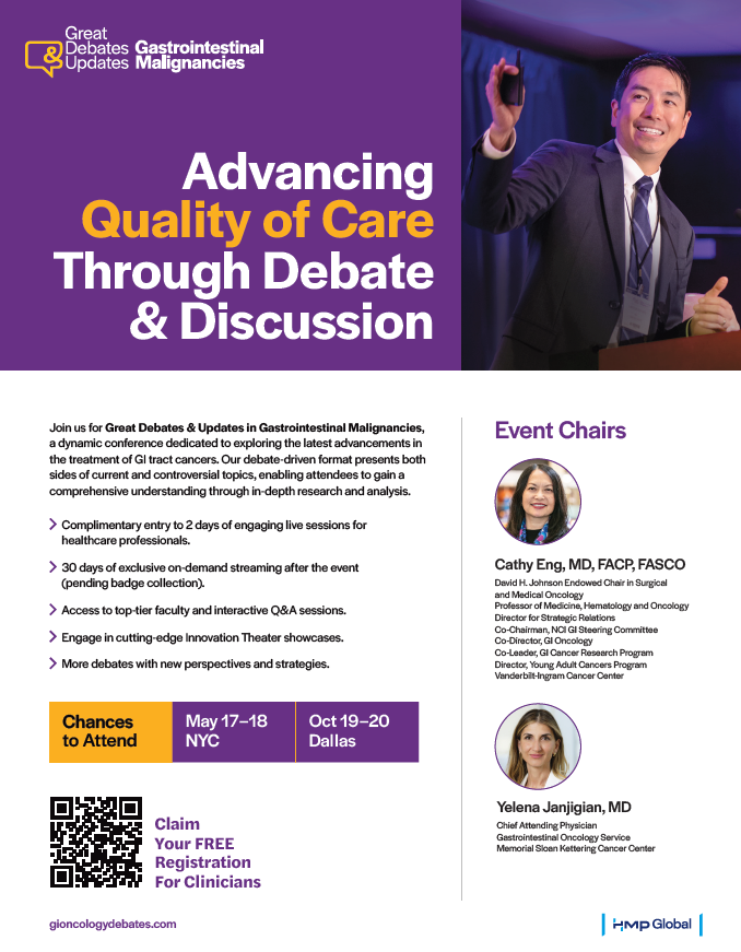 Join us in #NYC 5/17-5/18 for Great Debates in GI Malignancies w/Co-Chair @YJanjigianMD. FANTASTIC 🤩agenda @NataliyaUboha @RyanMoyMDPhD @Sam_Cytryn @Yanghee61217641 @doctormikehall @JavleMilind @rachnatshroff @GABOUALFA @pashtoonkasi @NVijayvergiaMD @michael_lidsky #Cancer