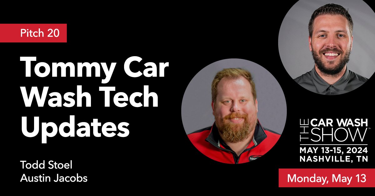 Head to PITCH Theater at 11 am on May 13th during <a href="/TheCarWashShow/">TheCarWashShow</a> to discover the new technology the Tommy's team has been working on. Then visit Booth 2143 to learn more!