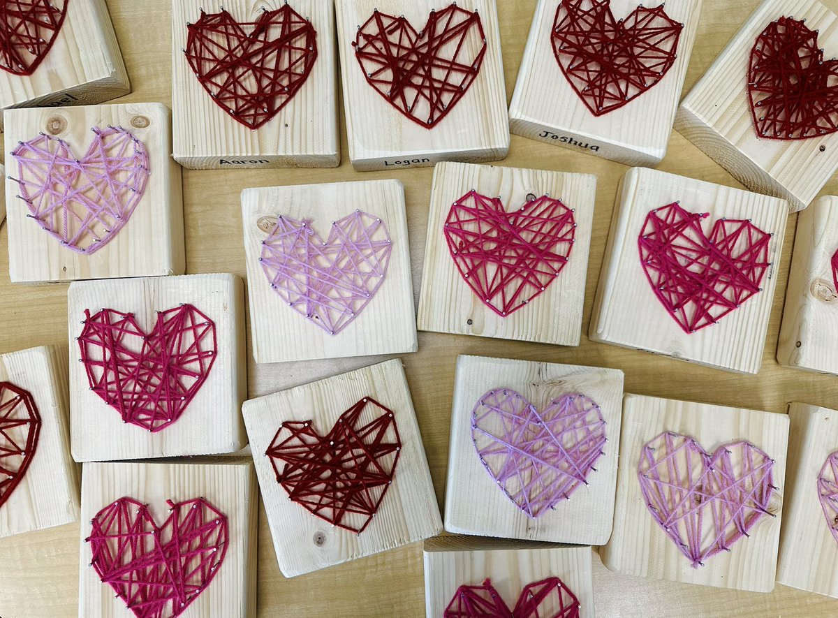 Stringing together love and memories this Mother's Day with these nailed hearts—each string, a reminder of the unbreakable bond between us. Happy Mother’s Day! ♥️ @lclightmilton @hcdsbsteam @HCDSB