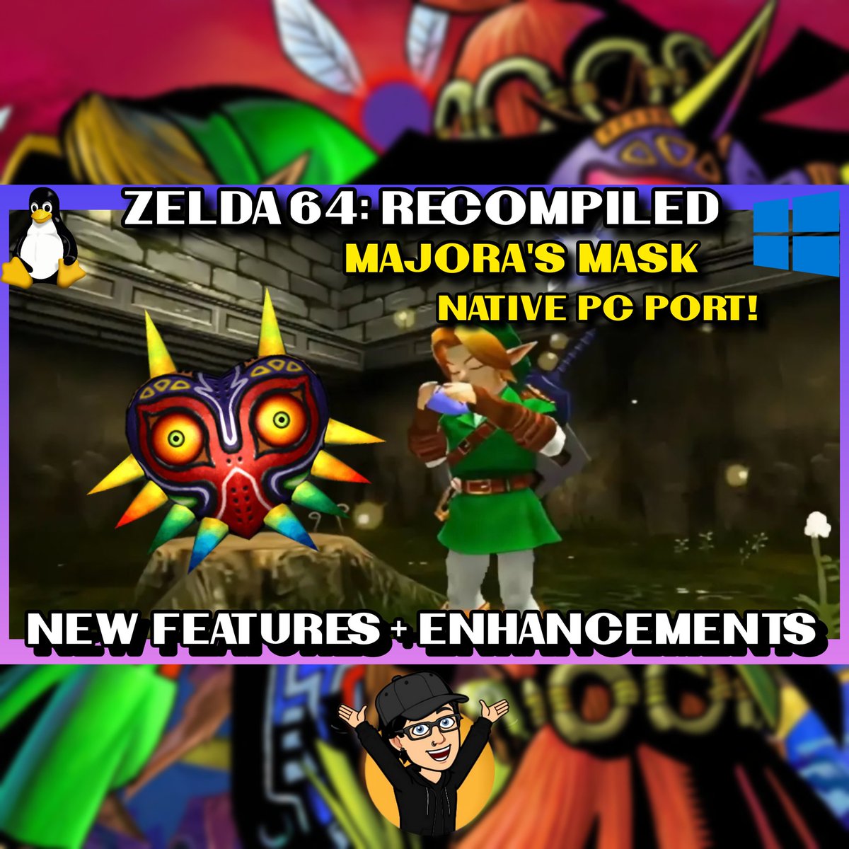 Today, we are checking out an incredible project that essentially turns N64 games into PC ports complete with settings screen and major video enhancements. If you are an old school Zelda fan. youtu.be/NdReArrPmm0?si… #majorasmask #zelda64 #n64 #justjamie