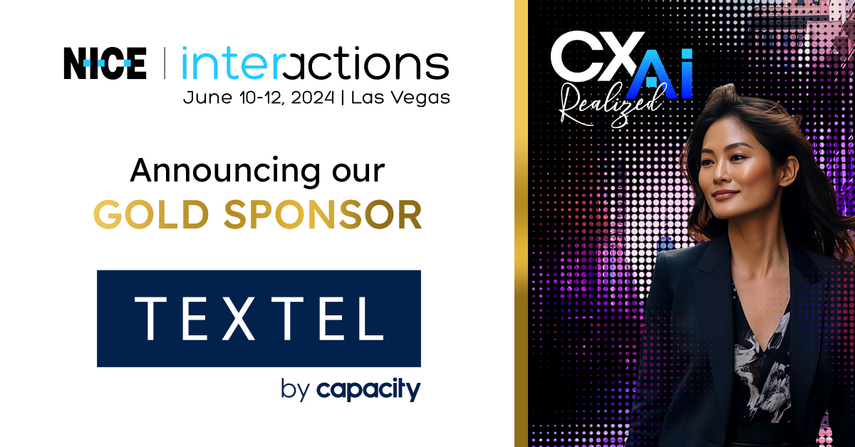 We are delighted to announce @Textelnow as a Gold sponsor for NICEi2024! Join us in Las Vegas, June 10-12, for this incredible opportunity to connect with CX industry leaders and experience CX AI Realized. okt.to/JqZ1oj