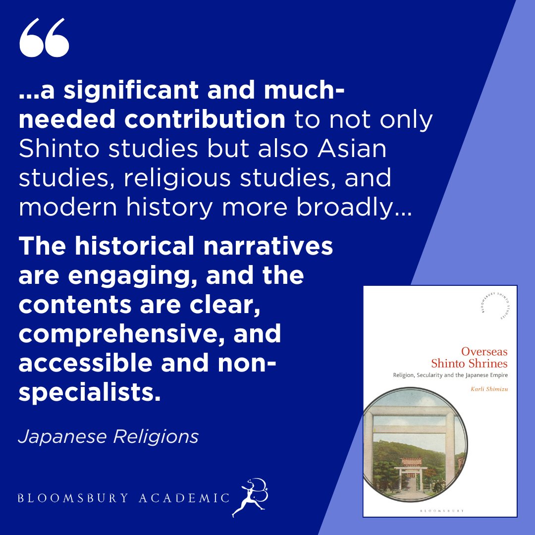 Overseas Shinto Shrines by Karli Shimizu is now in paperback! This book uses postcolonial theories of secularism to explain how modern overseas Shinto shrines facilitated the colonization and modernization of new Japanese lands and subjects. Order now -> bit.ly/3QDpu6i