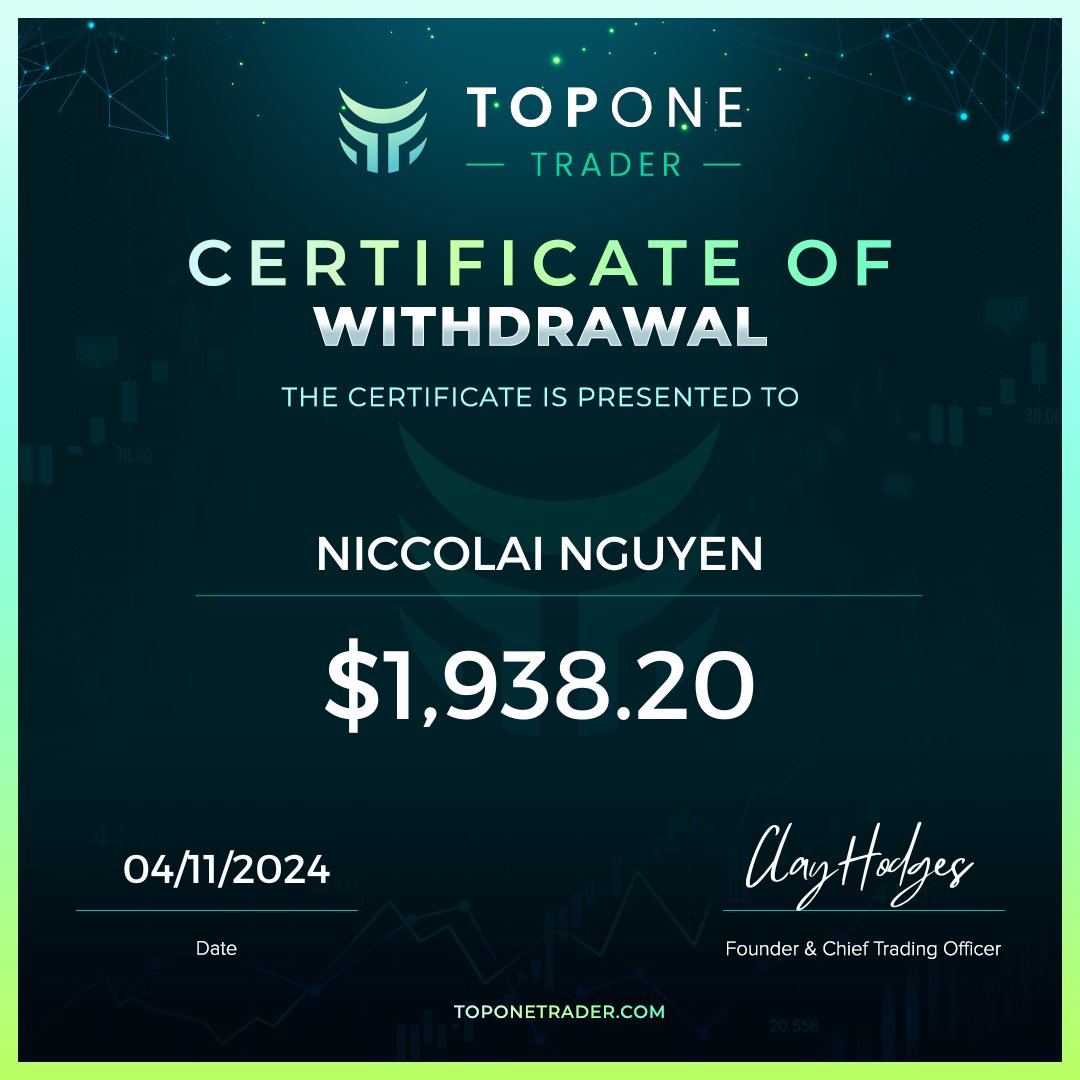 Congratulations to Niccolai Nyugen with a payout of $3,756.00💰📈‼️ Who's next?! We have the most simple, generous, and easy to follow trading programs in the entire prop firm space. ✅One phase challenge ✅Biweekly payouts