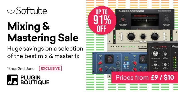 Softube Mixing & Mastering Sale (Exclusive) - up to 91% Off 👍 pluginboutique.com/deals/show?sal… (affiliate link)