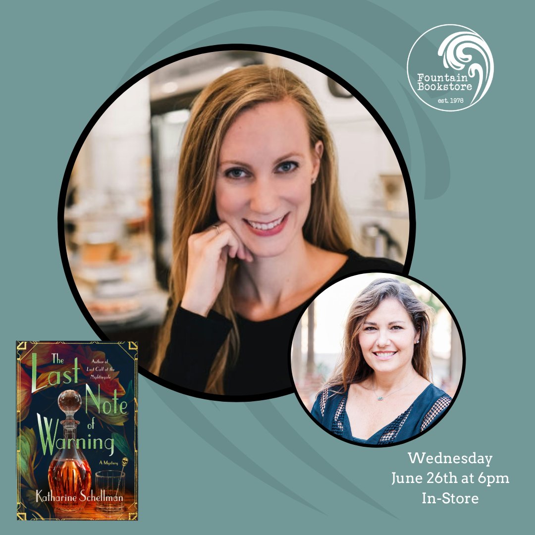 Fountain is excited to welcome Katharine Schellman back to the store for her latest mystery! Katharine will be in conversation with Kristin Kisska! #mysteryauthor #mysterybooks #indiebookstore #virginiaauthor #thingstodorva #authorevent #staffpick fountainbookstore.com/events/36432
