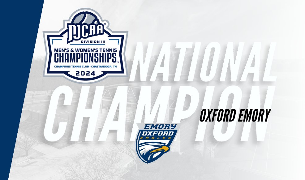 Oxford Emory claims the title! 🏆 The Eagles win the 2024 #NJCAATennis DIII Women's Championship, finishing with 35 team points. njcaa.org/championships/…