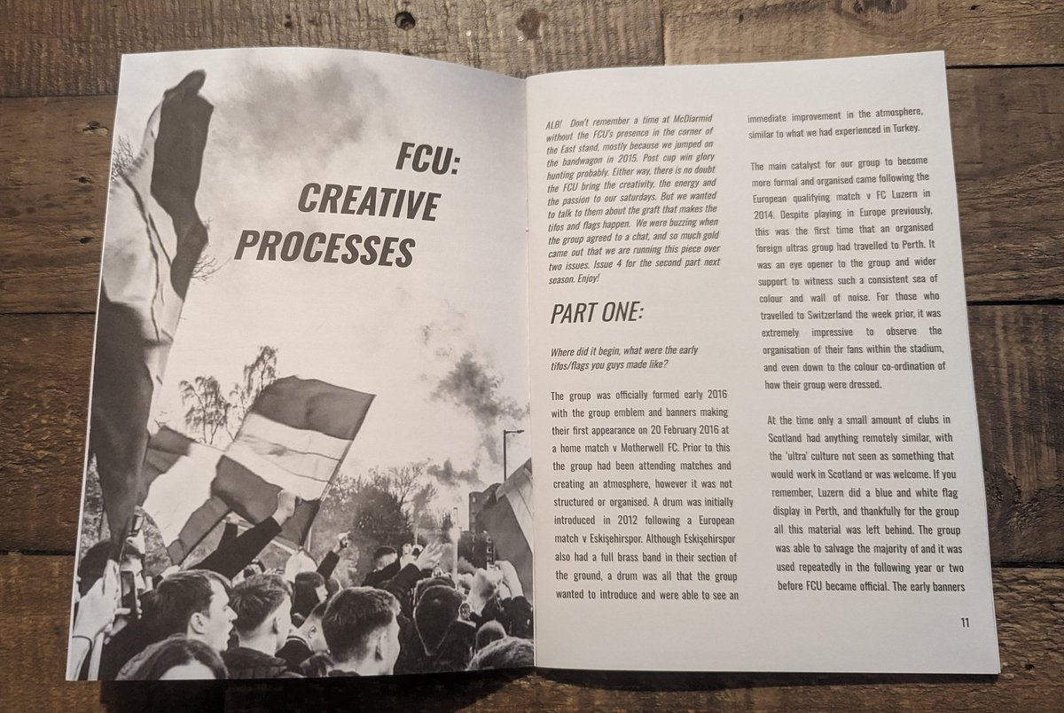 ISSUE 3 IS HERE! Sidibeh Origins - Flags, Banners and Tifo chat with the FCU - Cup Final Memories - Match vibes Big thanks to @calzer01 @JFBantaba @__Blair29 and everyone else who contributed. Proud of this one. £3 posted, £1 from FCU, free at @fsfperthsaints