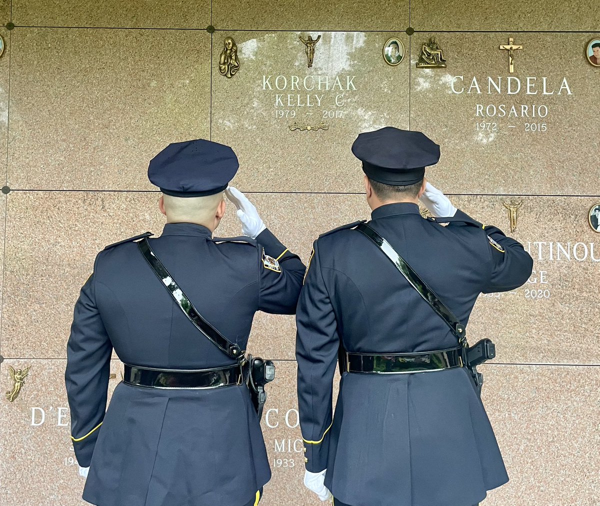 NYPDCeremonial's tweet photo. Happy Mother’s Day to Police Officer Kelly Korchak. 

Police Officer Korchak passed away from 9/11 related illness on June 10, 2017. Police Officer Korchak is survived by her husband and 7 month old son. 

May her legacy live on for eternity. 
#NeverForget 
@NYPDnews https://t.co/p3DtA21soQ