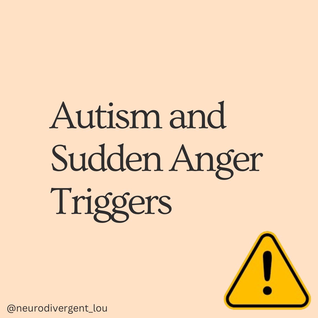 Autism and Sudden Anger Triggers #ActuallyAutistic #Autism #Neurodiversity #Disability