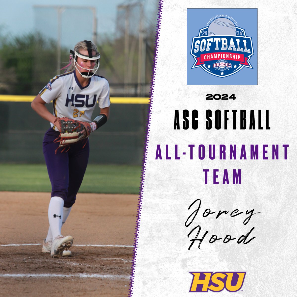 Congrats to Jorey Hood for being named to the ASC All-Tournament Team! 🤠