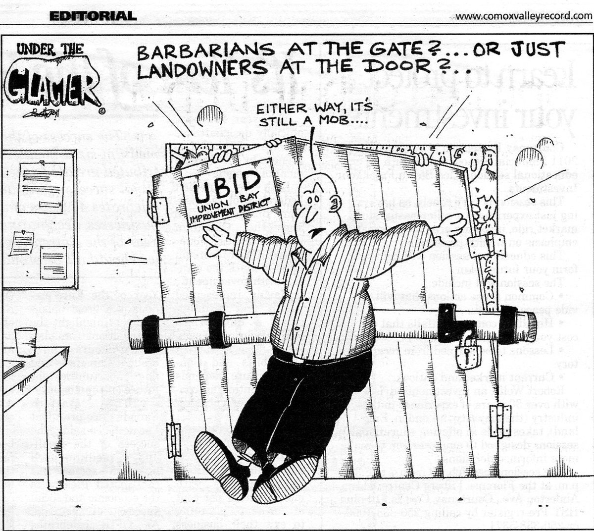 @AlanDejersey @KathyCalder6 @Josie_Osborne @Dave_Eby @nathancullen Even the local paper mocked you. The stupid bald guy is you. Scewed Union Bay and then left like all the others who sucked up to Kensington Island Properties, leaving us with your mess. Cried about a mob FFS. Gutless and couldn't face the electorate so locked us out.