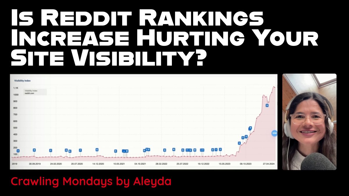 Is Reddit Rankings Increase Hurting Your Site Visibility? If so: What can you do about it? I share the steps to take in the latest #CrawlingMondays Video 👀👇 Check it out: youtube.com/watch?v=ASTgYV…