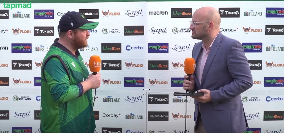 Paul Stirling said 'We lost because we dropped Rizwan and Fakhar's catches in back-to-back overs. All to play for and we want to win the series on Tuesday' 💔💔💔 #IREvPAK #tapmad #HojaoADFree