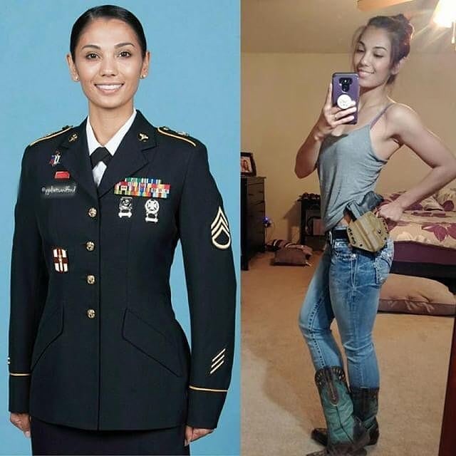Army Lady🇺🇸🇺🇸🇺🇸 🤍 . . . . #shecandoboth #strongisbeautiful #armystrong🇺🇸 #girlsoldier #armyengineer #armygirls #soldiergirl