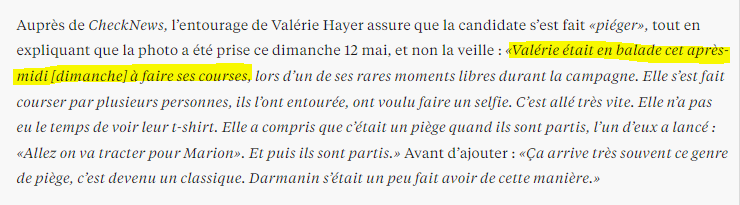 Plus c'est gros, plus ça passe Valérie Hayer était en train de faire ses courses, toute seule dans Paris 🤡 Qui croit sérieusement qu'elle fait ses courses elle-même, toute seule, en pleine campagne électorale ? Ils sont où ses sacs de courses elle les a oublié au Franprix ?