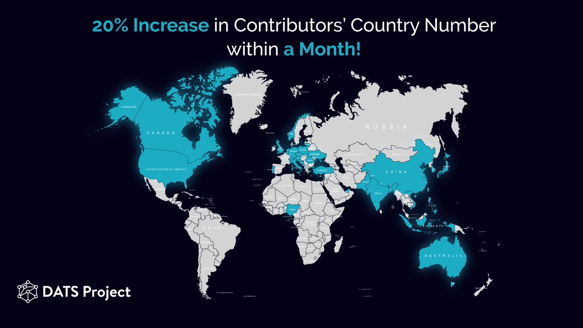 DATSProject's tweet photo. We have grown by 20% in the last 1 month, now we have participants from 37 countries.
 
We continue to strengthen #DePIN together.🌸 https://t.co/eaURSJTddI