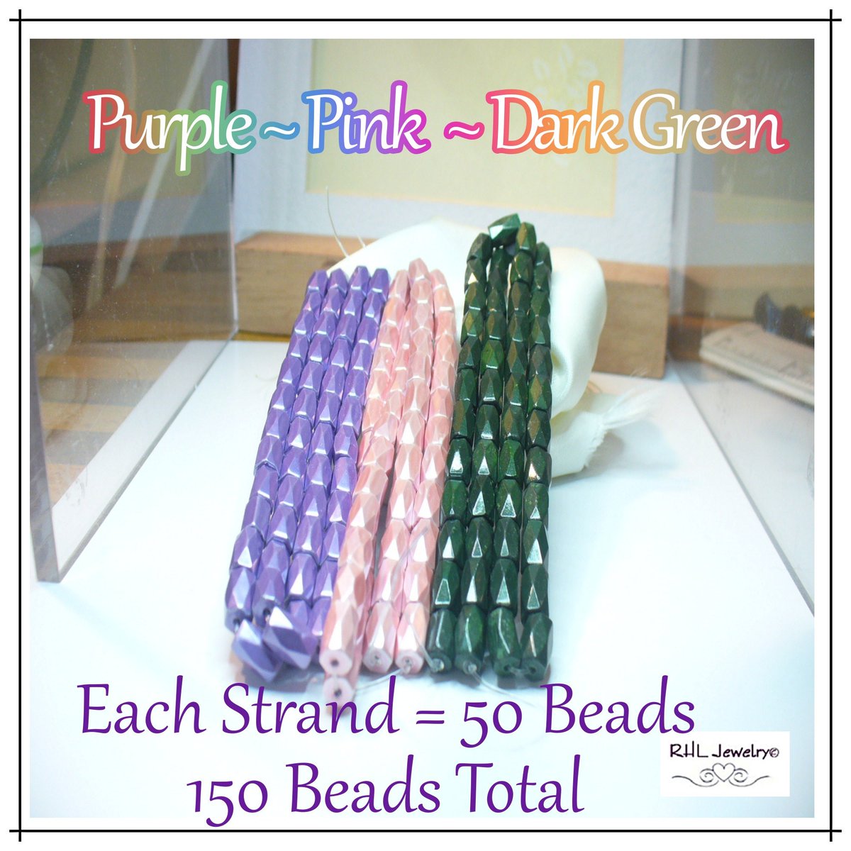 Beading Supplies, Colorful Magnetic Beads, Bead Strands, Magnetic Beads, Purple Beads, Pink Beads, Green Beads 3 Strands, S-90 tuppu.net/740585ea ##chakra #etsygifts #NewOldStock