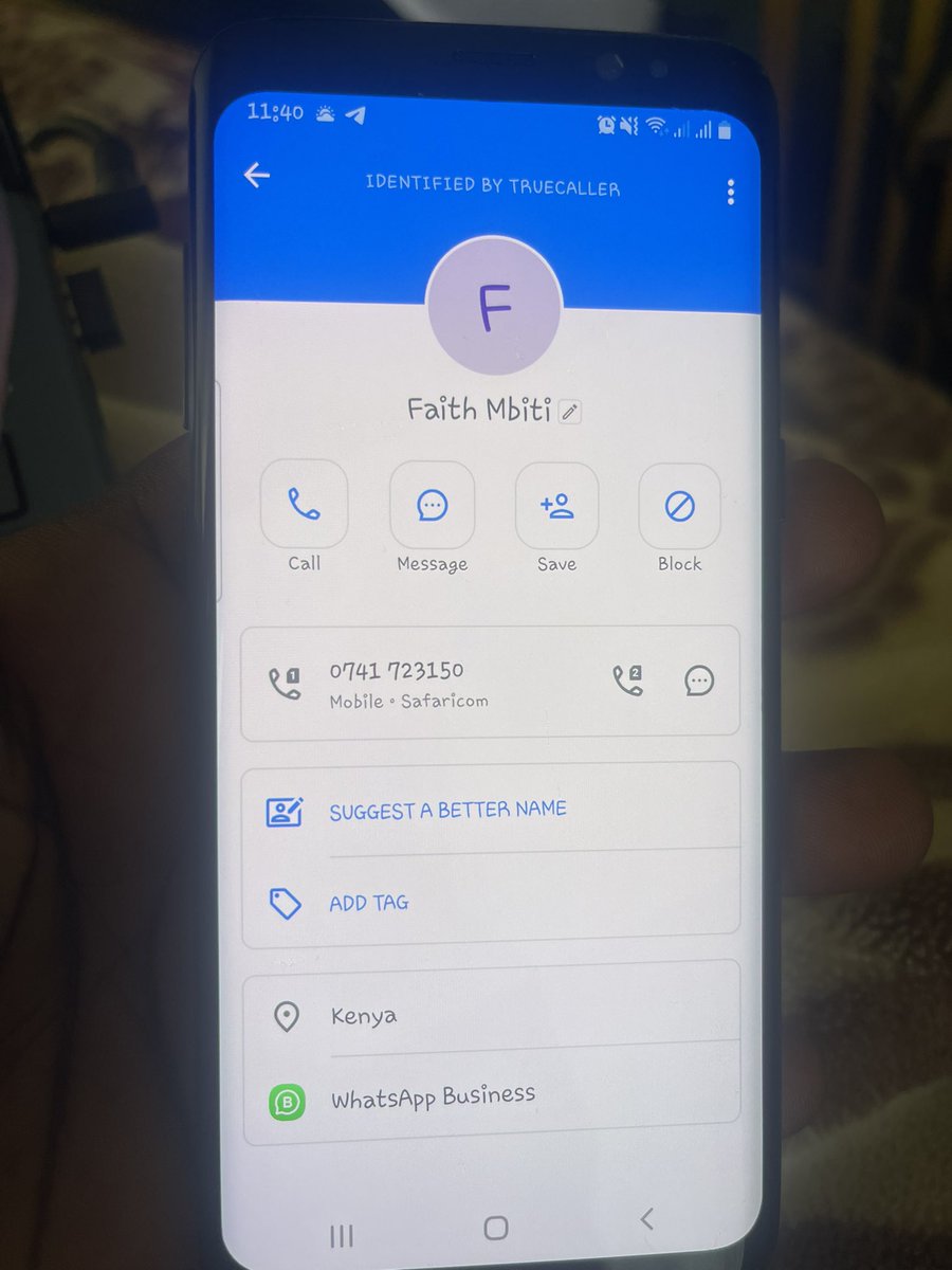 CKiyogo's tweet photo. @C_NyaKundiH The true caller name mentioned is faith Mbiti the phone number  registered under the name Jacinta Mbula Kyalo. Phone number 0741723150. https://t.co/eGw9HxHNMa