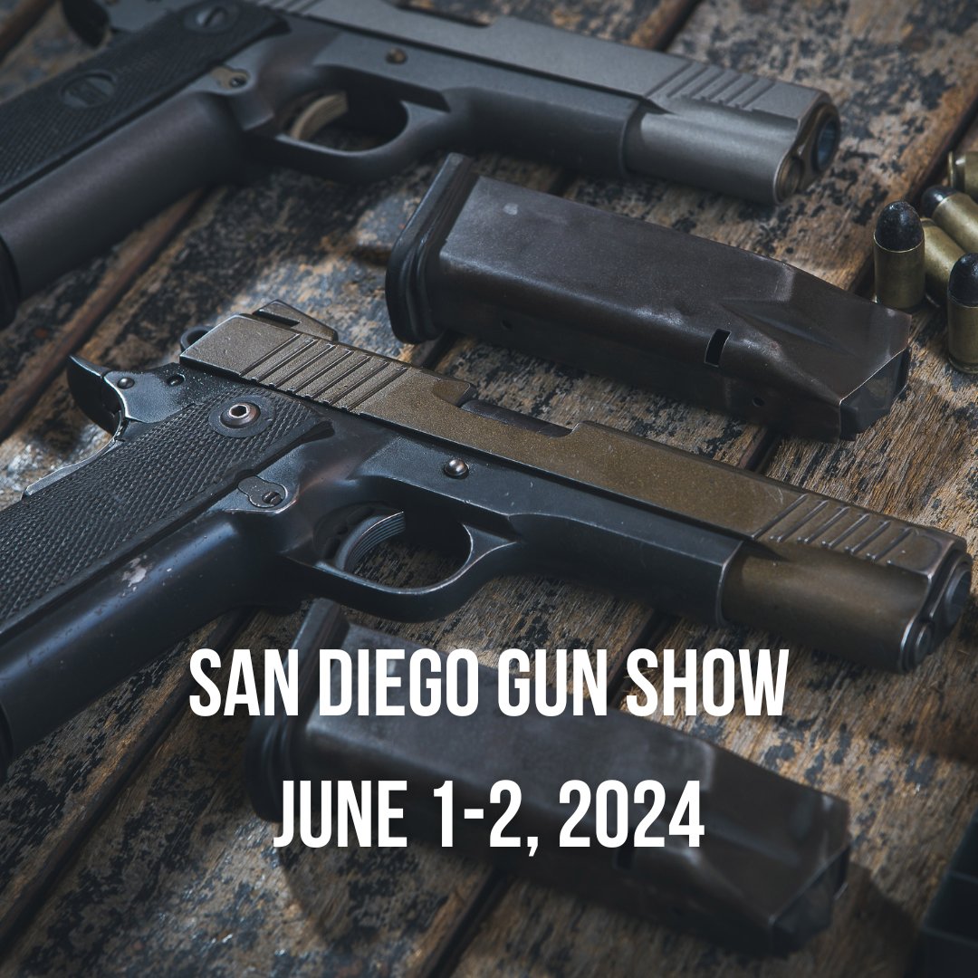 Firearms for sale return to the San Diego Gun Show after 5 years! Join us at the California Center for the Arts, Escondido, on June 1-2, 2024. Attend the Gun Owners Symposium, in-person classes, & Open Range Day on Friday! More info: hubs.la/Q02wTdkt0