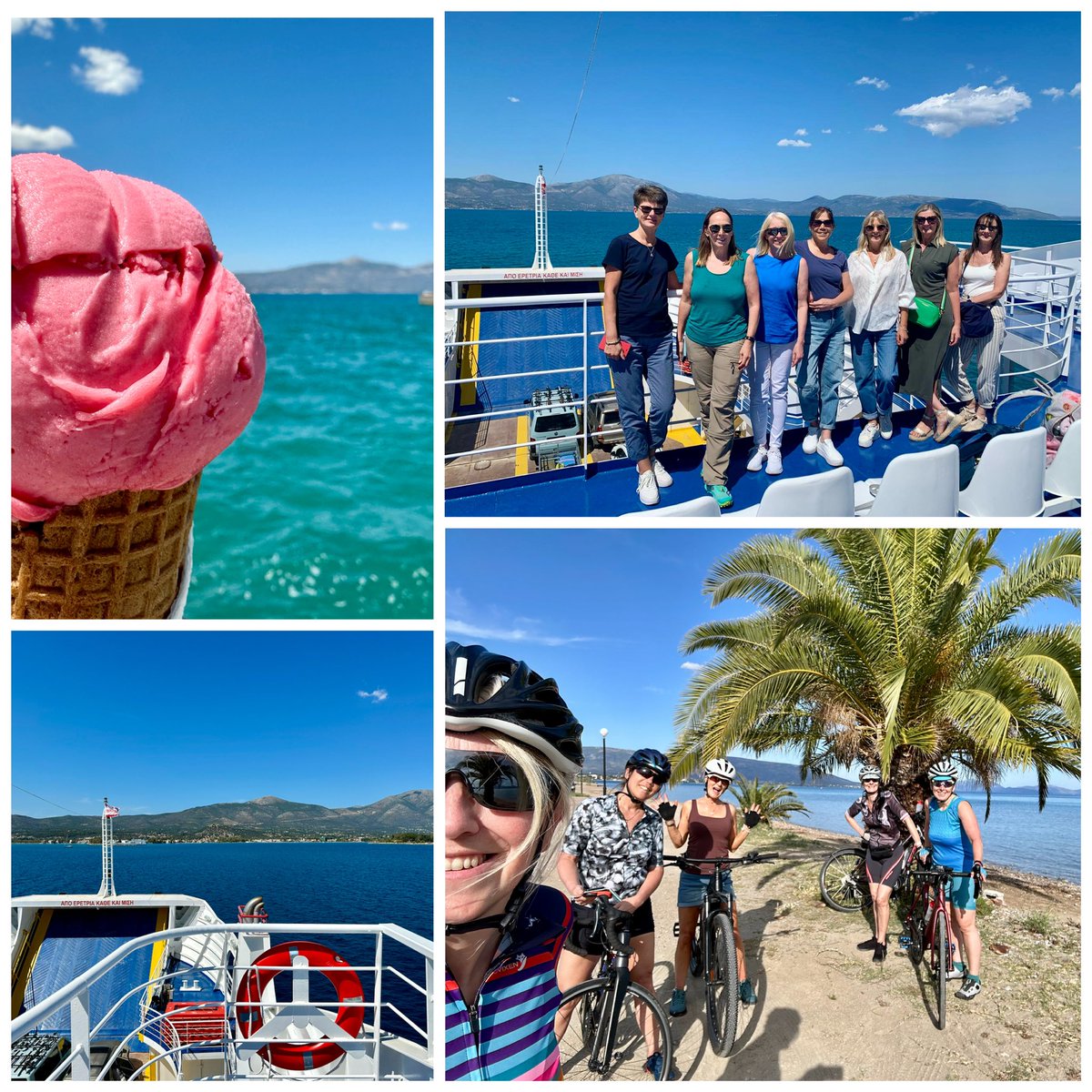 Plane, boat, bike … day 1 of our Greek adventure involved various modes of transport (and the first of what will likely be many ice creams!) 🚴‍♀️🇬🇷