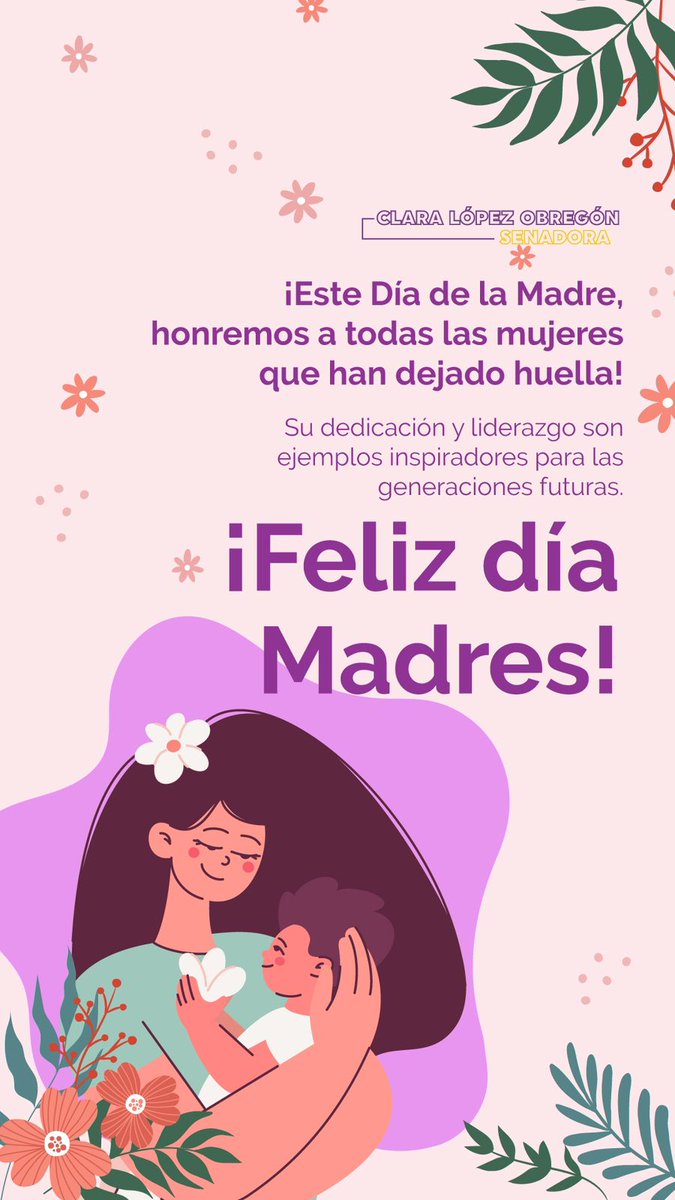 ¡Feliz #DiaDeLasMadres! Luchamos por los derechos de todas las madres colombianas a una pensión justa, una vejez digna, a dignificar sus labores del cuidado, educación comunitaria y oportunidades laborales adecuadas para ellas.