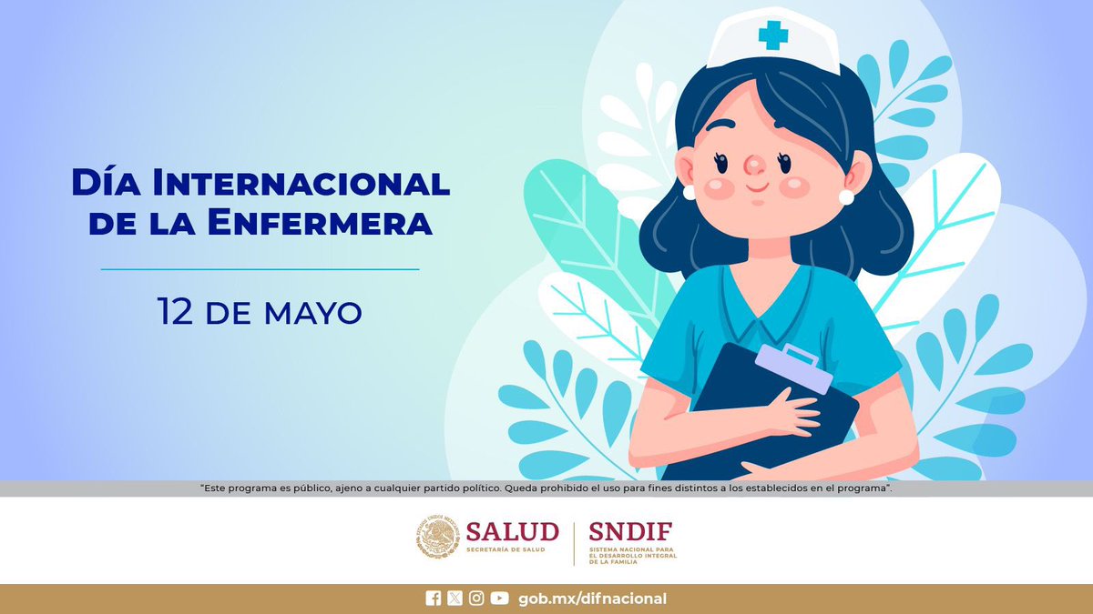 Celebramos a quienes nos cuidan con amor y dedicación, ¡gracias enfermeras por trabajar por la salud de las y los mexicanos!

Muchas felicidades a quienes trabajan en todo el Sistema DIF. 🎉

 #DíaDeLaEnfermera 🩵