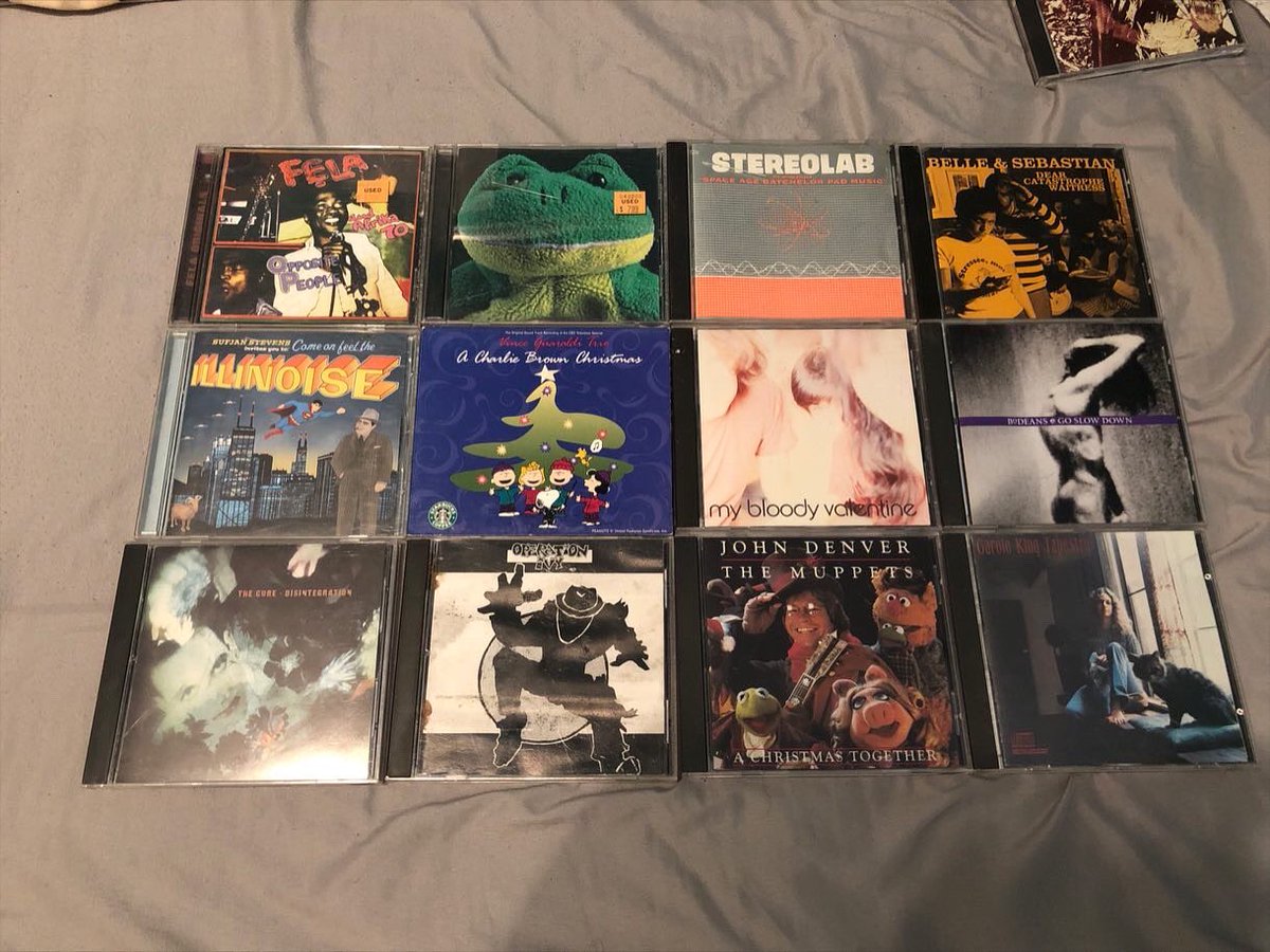schaefb24's tweet photo. crazy cd haul from the goodwill bins https://t.co/s9qi9JaHpB