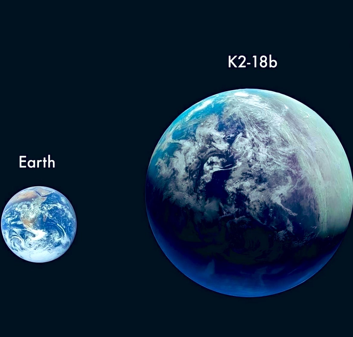 This is K2-18b, a potentially habitable planet covered with oceans & about 2.6 times the size of Earth. 
JWST has detected carbon dioxide & methane in its atmosphere & it lies within the habitable zone. 

Can you imagine living on the planet with no russians there?
It’s a dream.