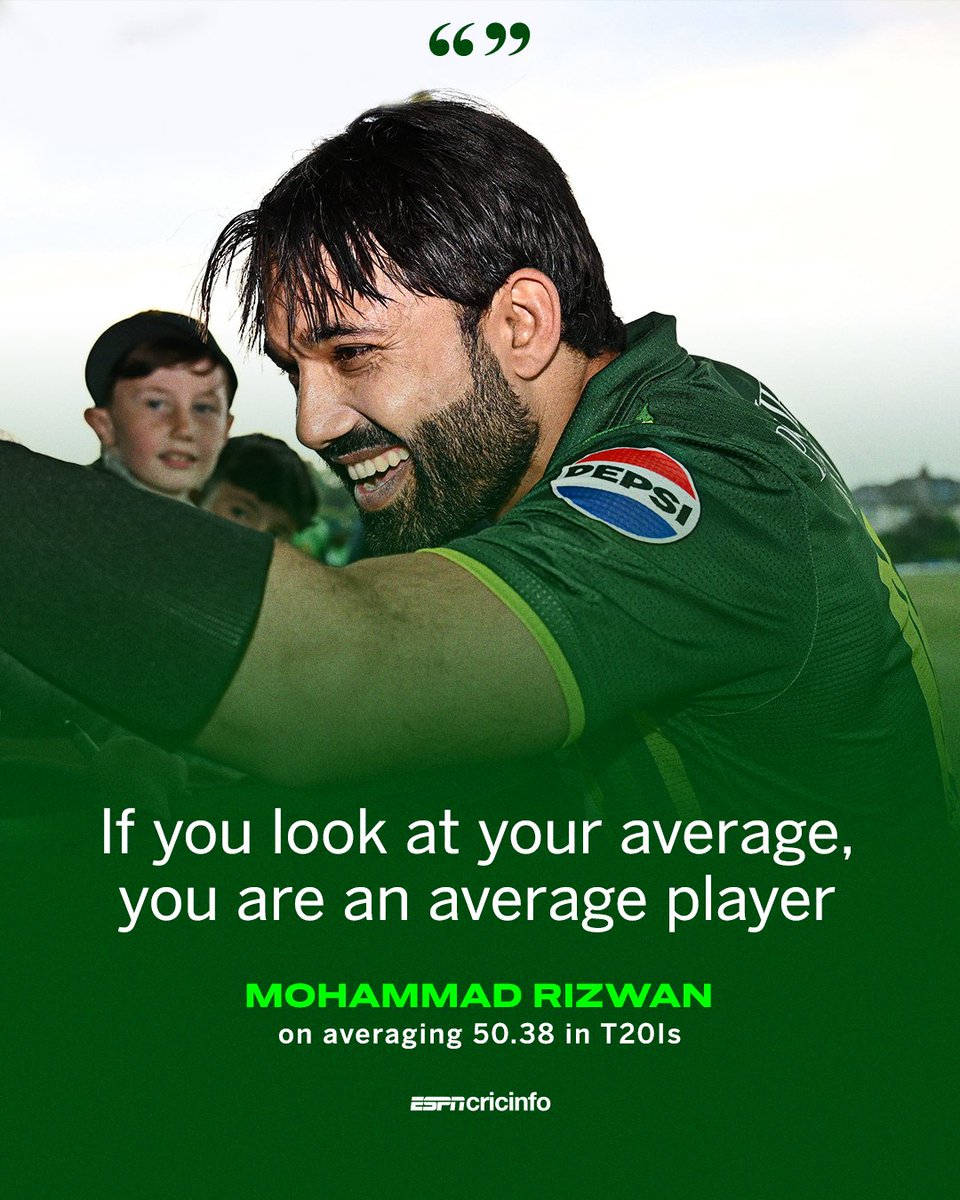 What a line from Mohammad Rizwan 👏
