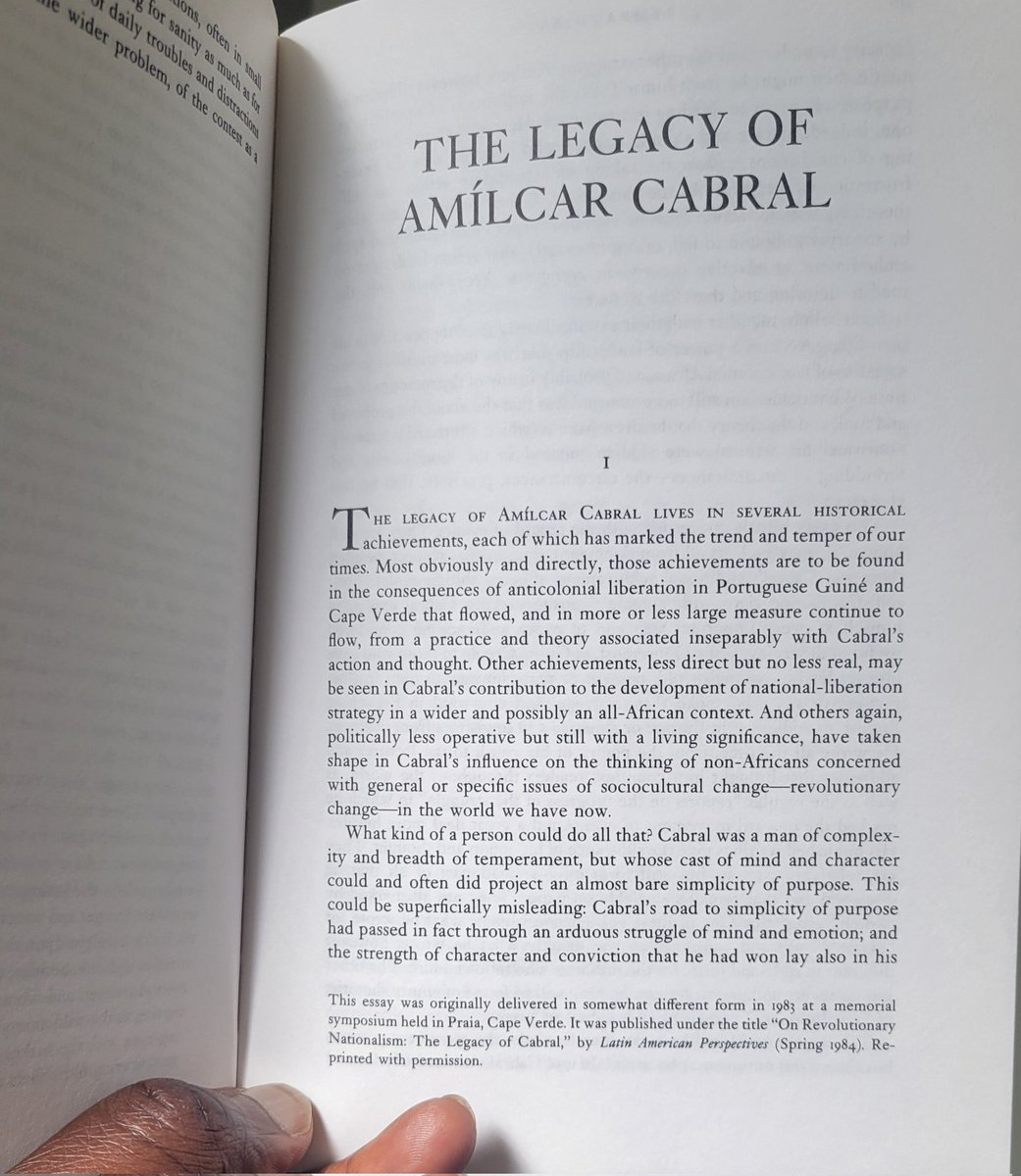 allimadi's tweet photo. Reading in #Basilson's book chapter on #AmilcarCabral the great intellectual theoretician &amp; Pan-African revolutionary, murdered by #Portuguese agents. He and Basil had a deep friendship. Nowadays even charlatan like #DeputyDictator @mkainerugaba claims he's 'revolutionary' https://t.co/KZwnRJWMAO