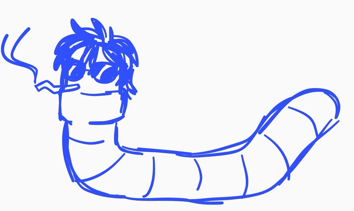 Friend asked me to draw wolfwood as a worm